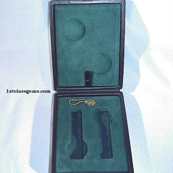 FINAL SALE PRICE Wolf Designs 4 Pc. Black Leather Watch Case - Picture 4 of 5